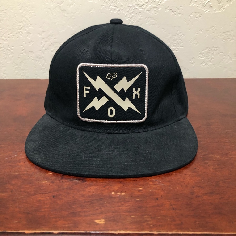 Fox Racing Black Cap with Logo Patch - Picture 3 of 6